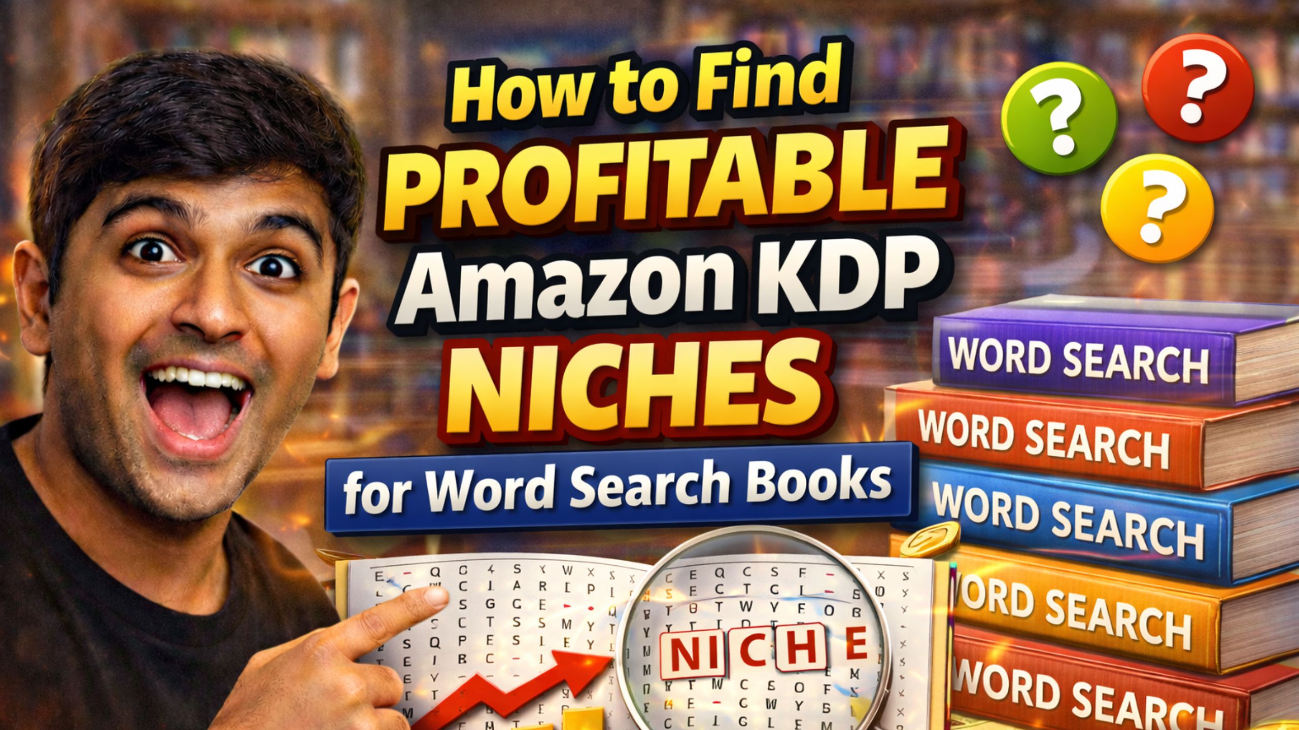 How to Find Profitable Amazon KDP Niches for Word Search Books