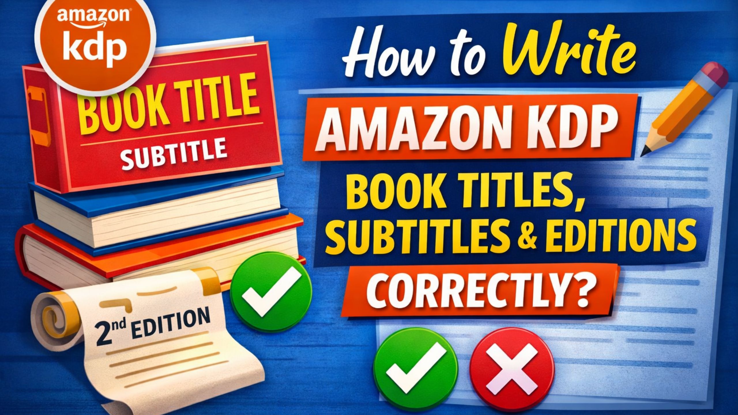 How to Write Amazon KDP Book Titles, Subtitles and Editions Correctly?